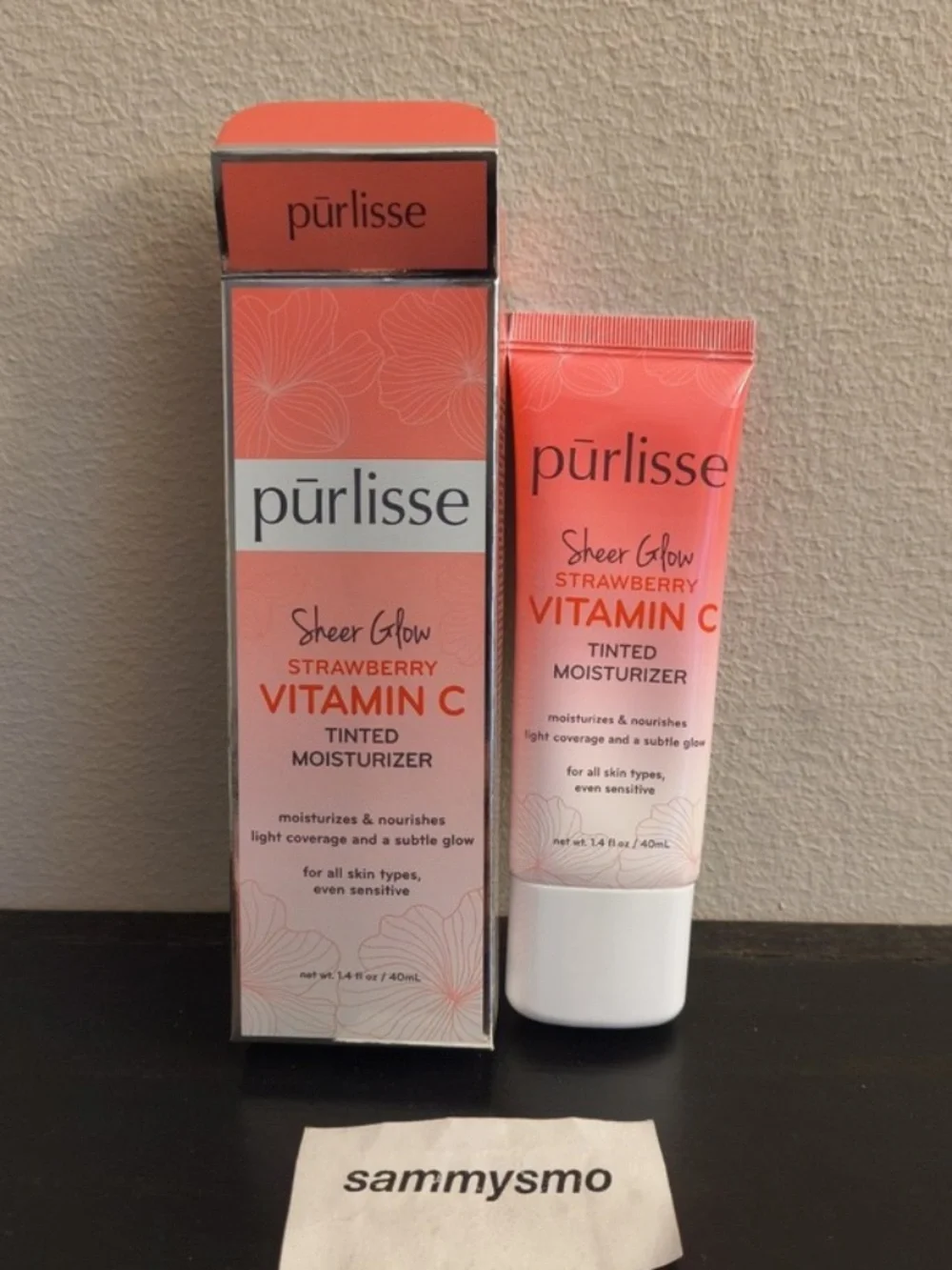 Purlisse Sheer Glow Strawberry Vitamin C Tinted Moisturizer FAIR